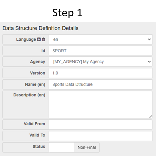 Step 1 - High Level information