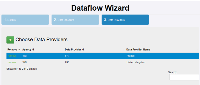 Select Data Provider