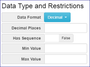Data Type and Restriction