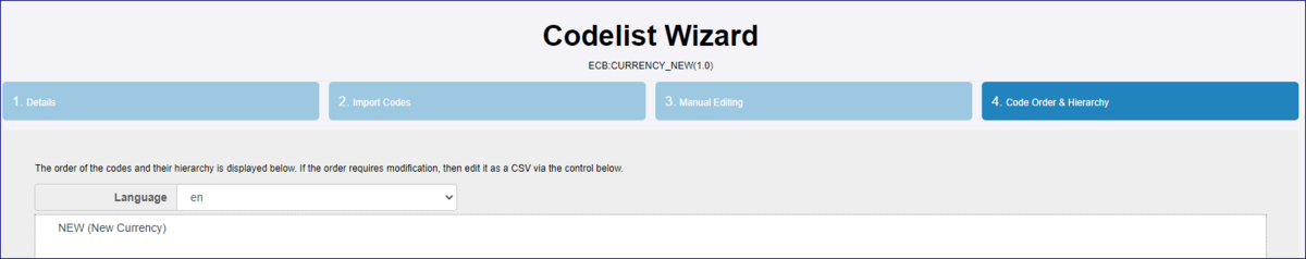 Codelist - Step 4